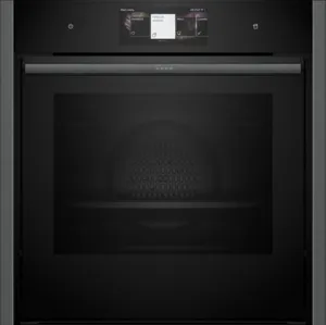 Neff Black/Grey B64ft53g0b Built-In Slide + Hide Single Oven