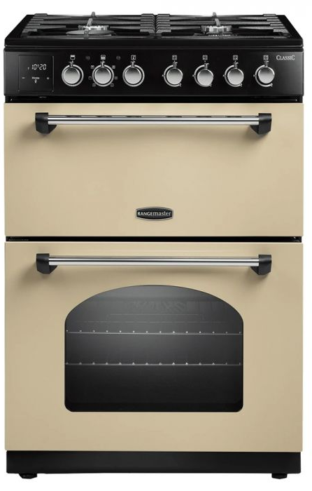 Rangemaster Cream Cla60dffcr/C Freestanding 60Cm Dual Fuel Cooker In And Chrome