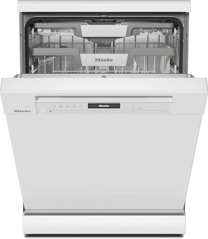 Miele White G7600sc-Brwh Freestanding Dishwasher In Brilliant