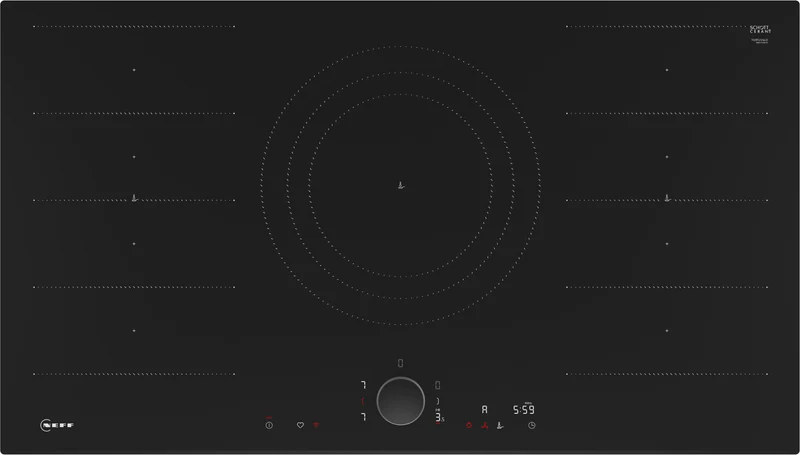 Neff Black T69fuv4l0 90Cm Induction Hob