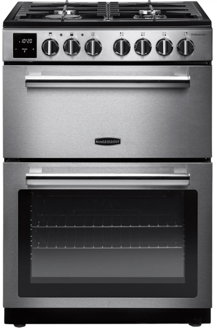 Rangemaster Propl60dffss/C Professional Plus 60Cm Dual Fuel Cooker In Stainless Steel