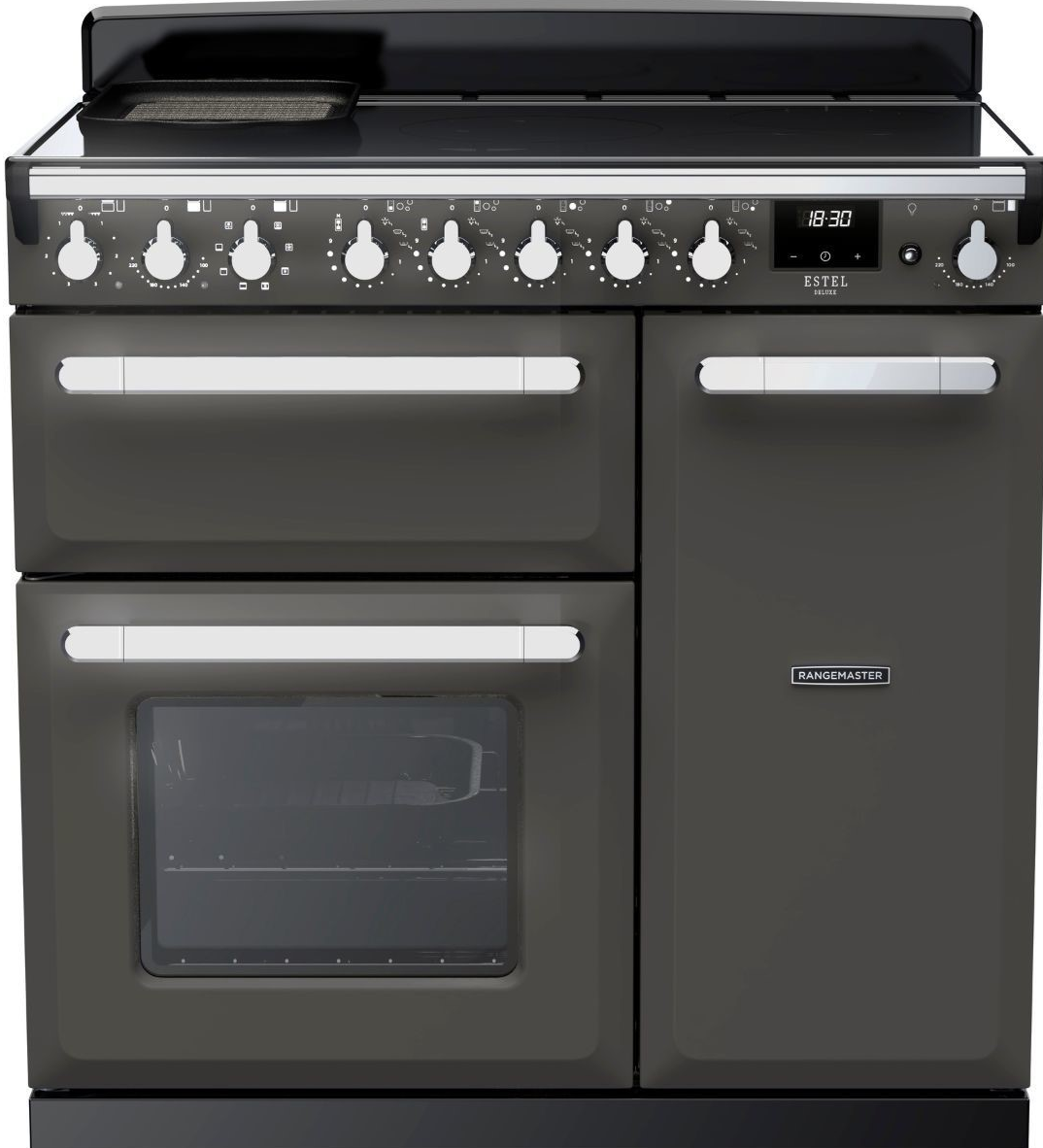 Rangemaster Grey Esdl90eipslt/Cm1 90Cm Induction Range Cooker,