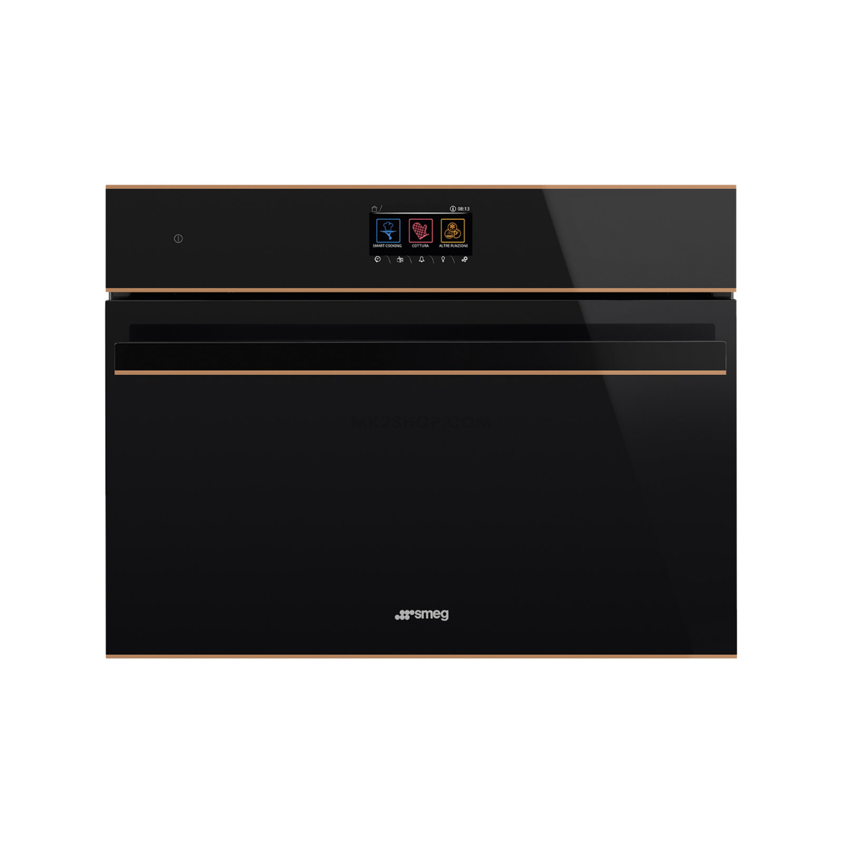 Smeg Black So4604s4pnr Dolce Stil Novo 45 Compact Steam100 Pro Oven,