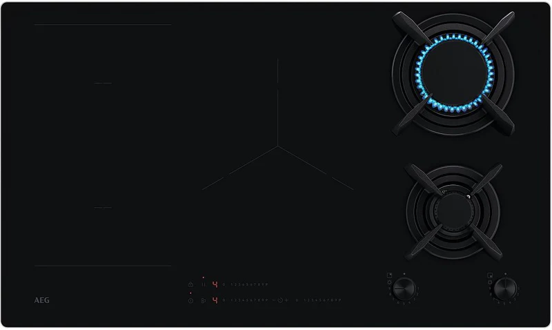 Aeg Hdb95623nb 90Cm Induction & Gas Mix Hob black - Image 6