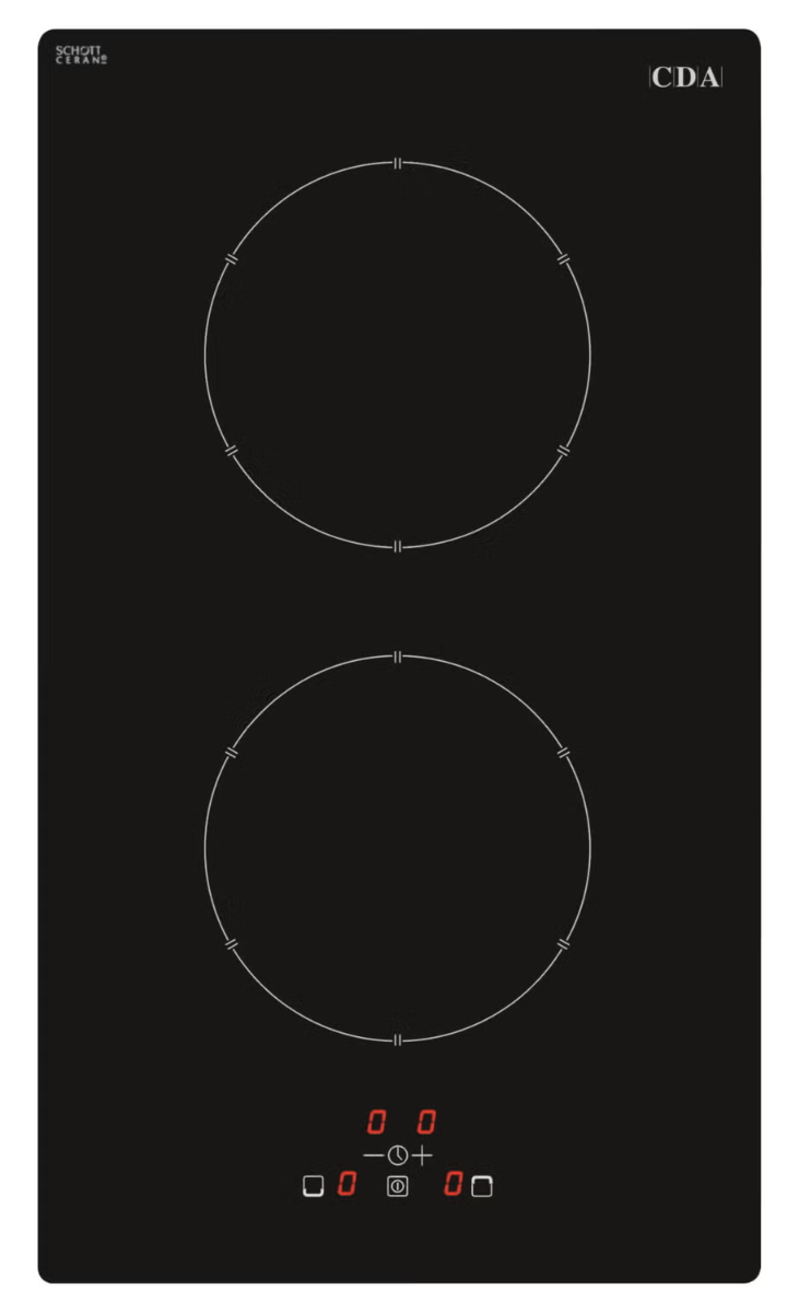 Cda Black Hn3621fr 2 Zone Induction Domino Hob