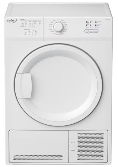 Zenith White Zdct700w 7Kg Condenser Tumble Dryer