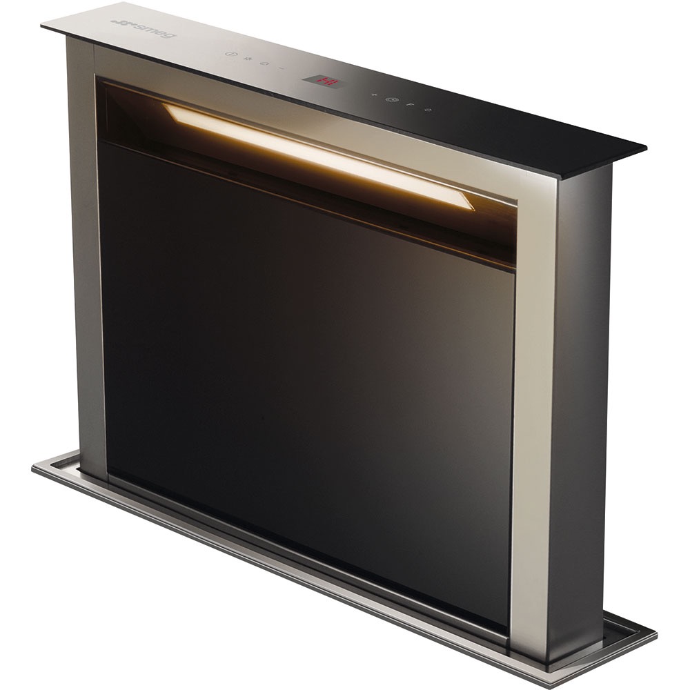 Smeg Black 60 Cm Universal Downdraft Cooker Hood, Kdd60vxe-3