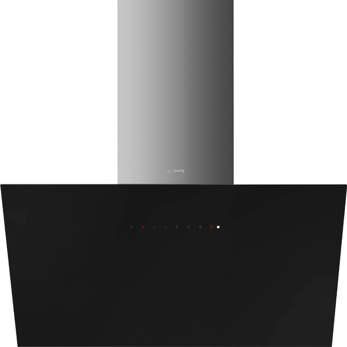 Smeg Black Universal Chimney Cooker Hood, Kicv90bl2