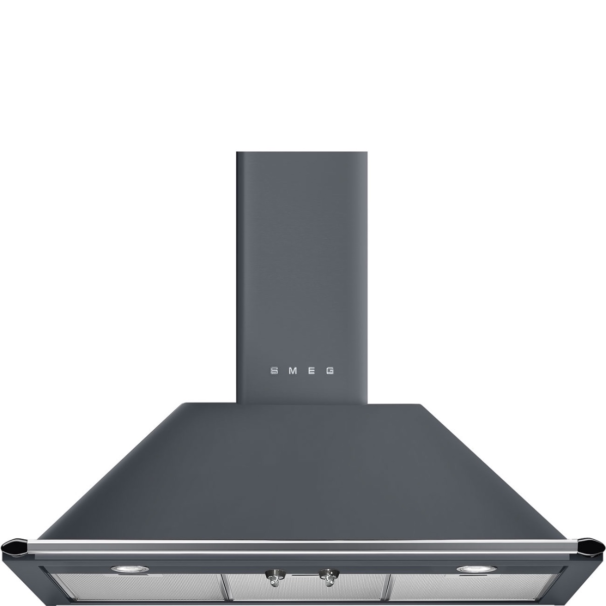 Smeg Grey Victoria Chimney Cooker Hood, Slate Kt90gre