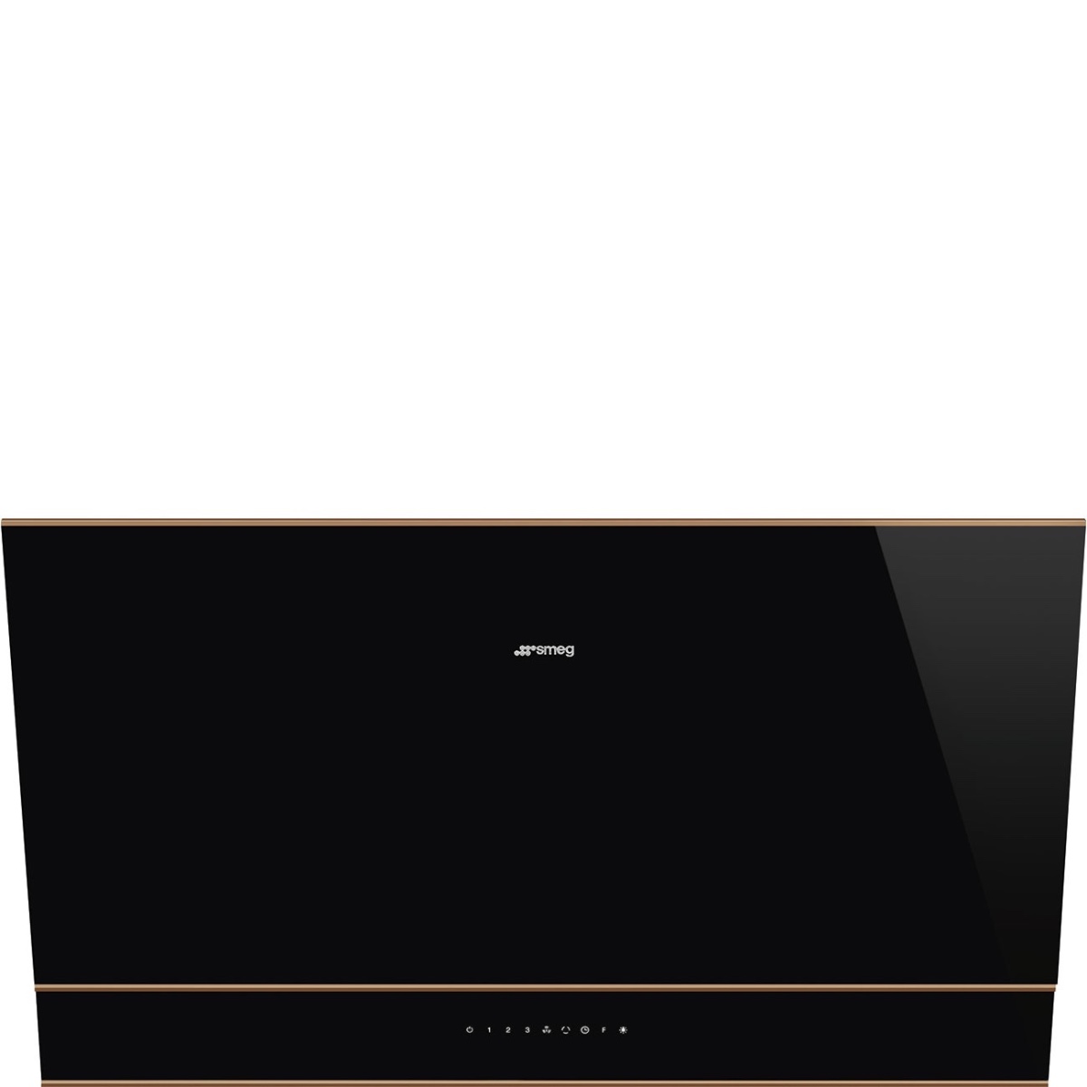 Smeg Black Dolce Stil Novo Chimney Cooker Hood, Kv694r