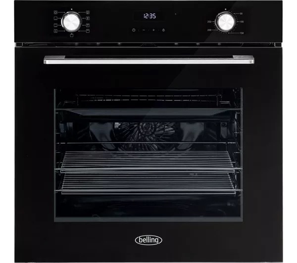 Belling Black Bel Bel Bi603mfc Blk Single Electric Built-In Oven, A Rated