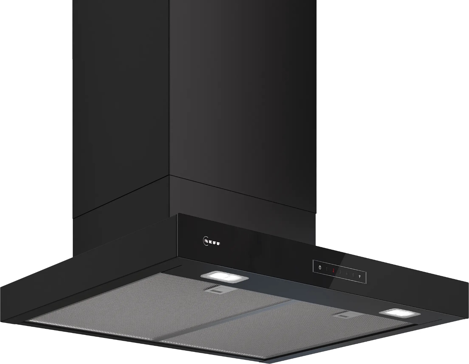 Neff Black N 70 Wall-Mounted Cooker Hood 60 Cm Matt D67bdn2s0b