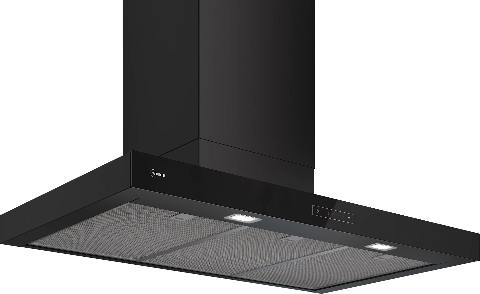 Neff Black N 70 Wall-Mounted Cooker Hood 90 Cm Matt D97bdn2s0b