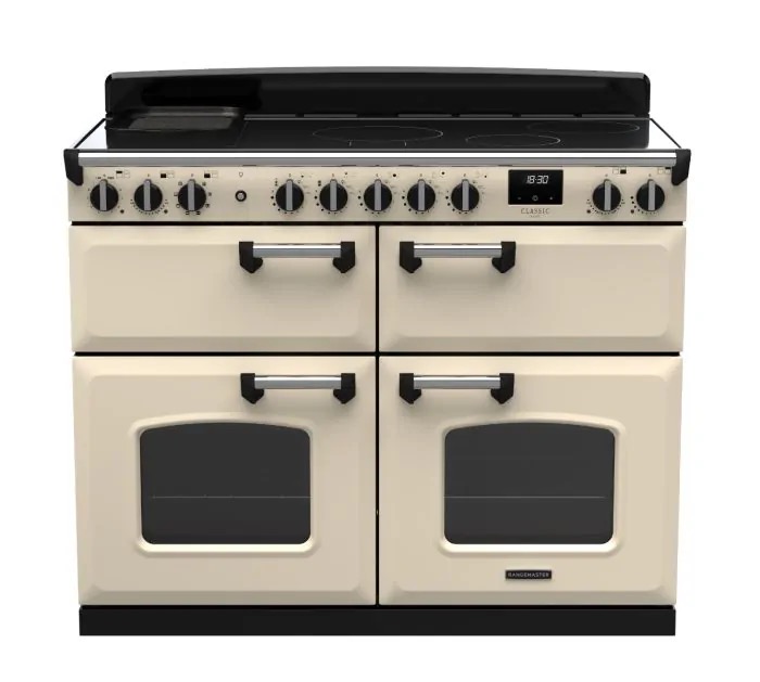 Rangemaster Cream Cldlb110eippcr/Cm1 Classic Deluxe 110Cm Induction Range Cooker - Pale