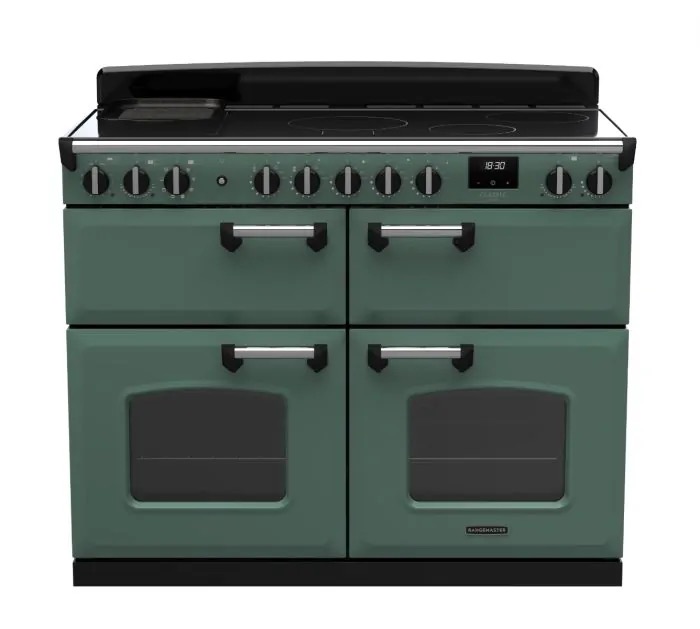 Rangemaster Green Cldlb110eipmgr/Cm1 Classic Deluxe 110Cm Induction Range Cooker (Slow Oven) - Mineral