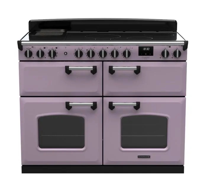 Rangemaster White Cldlb110eiphth/Cm1 Classic Deluxe 110Cm Induction Range Cooker (Slow Oven) - Heather