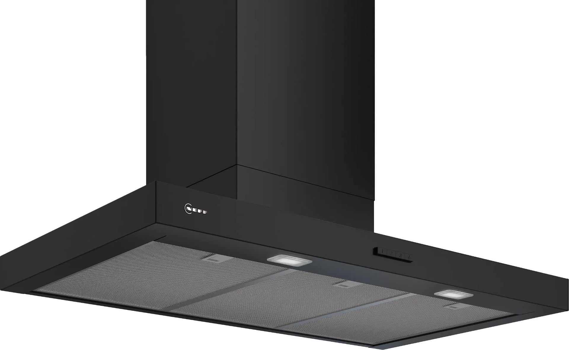 Neff Black N 50 Wall-Mounted Cooker Hood 90 Cm Matt D95bcc2s0b