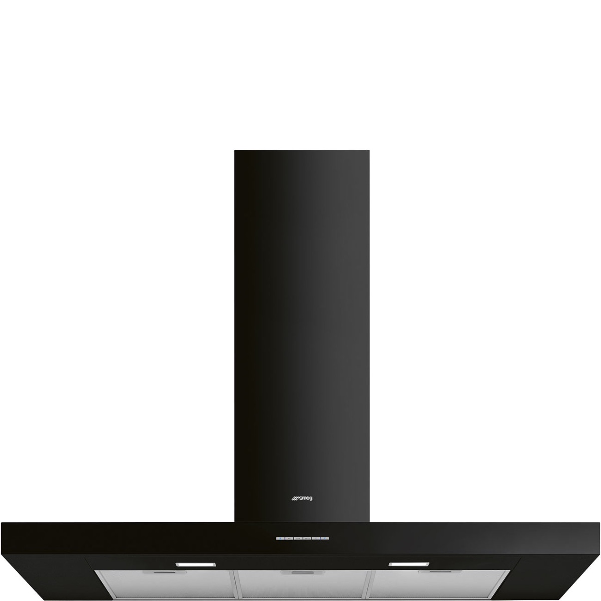 Smeg Black Universal Chimney Cooker Hood, Kbt110bl