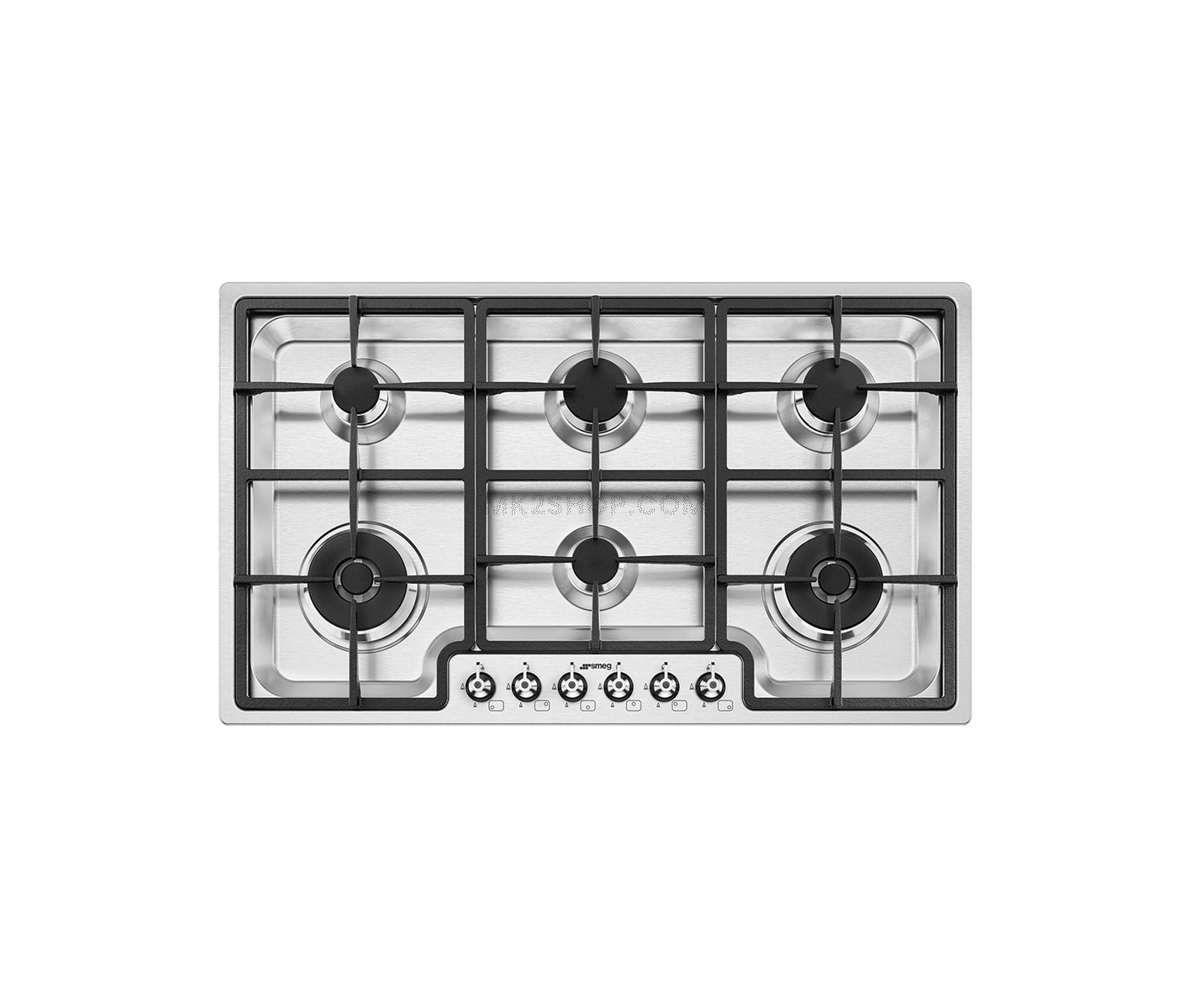 Smeg Classic Pgf962 87Cm Gas Hob - Stainless Steel