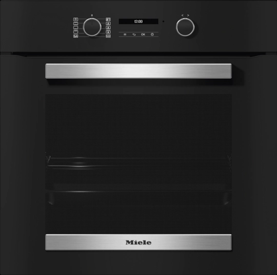Miele Black H2465bp Built In Single Oven Electric - Obsidian