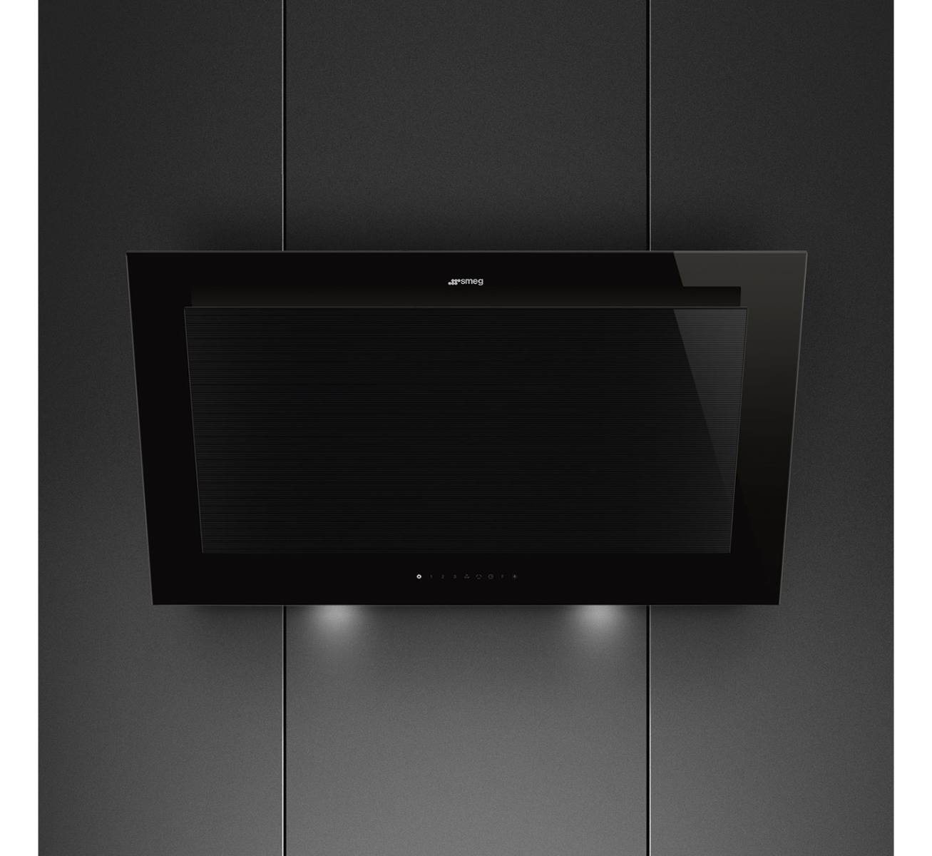 Smeg 90Cm Angled Wall Extractor Hood Black/Light Kv194b3 - Image 3
