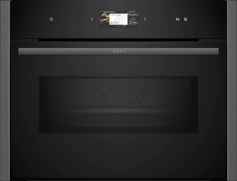 Neff Black C24ms31g0b Built In Combi Microwave - / Graphite
