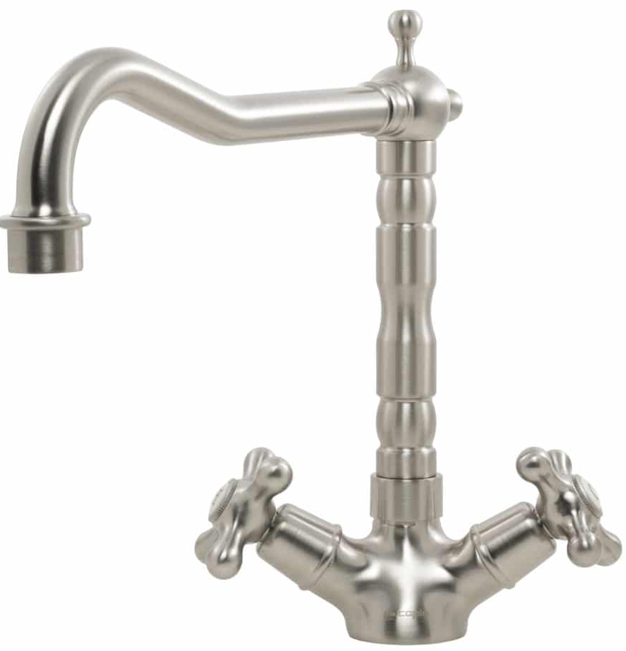 Caple Antique Traditional Dual Lever Tap Ant4/Bn Brushed Nickel