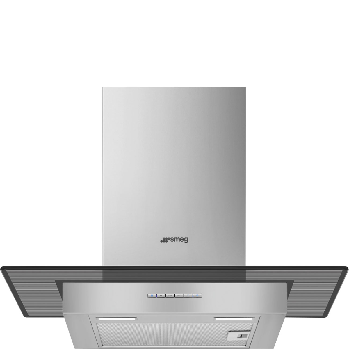 Smeg Light Chimney Cooker Hood, Stainless Steel And Glass Kbt600ve