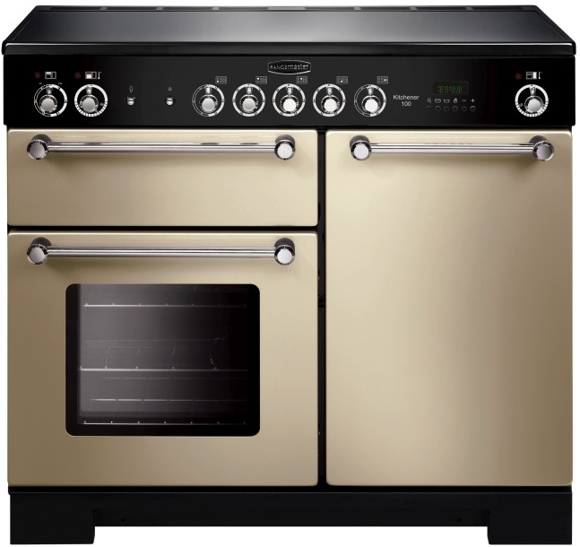 Rangemaster Cream Kitchener 100Cm Ceramic /Chrome Kch100eccr/C