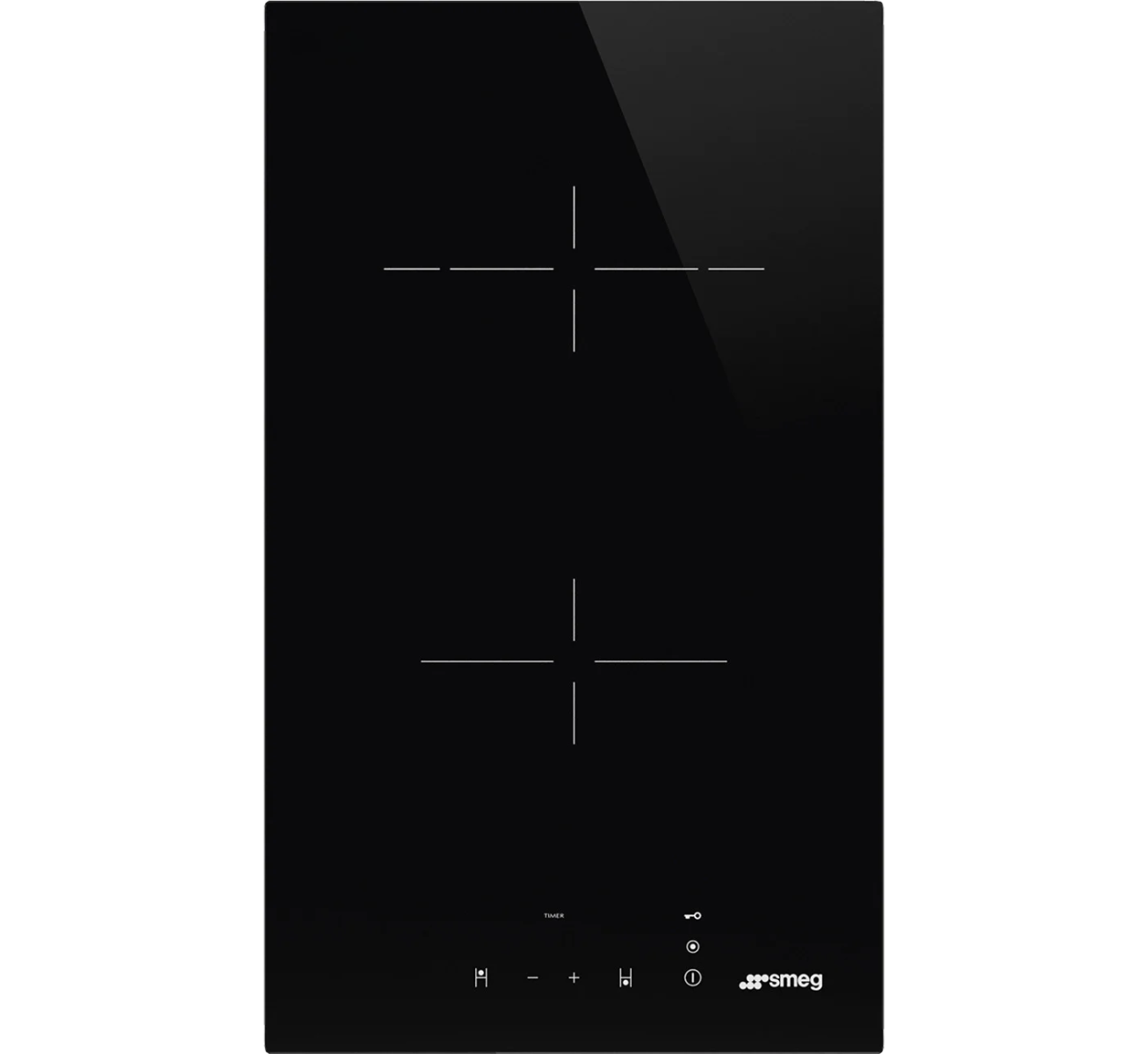 Smeg Black Se232td1 2 Zone Ceramic Domino Hob