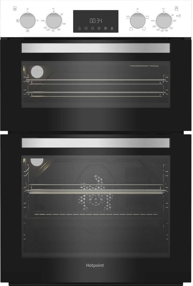 Hotpoint Dih 10D W Electric Double Oven - White, White - Image 5