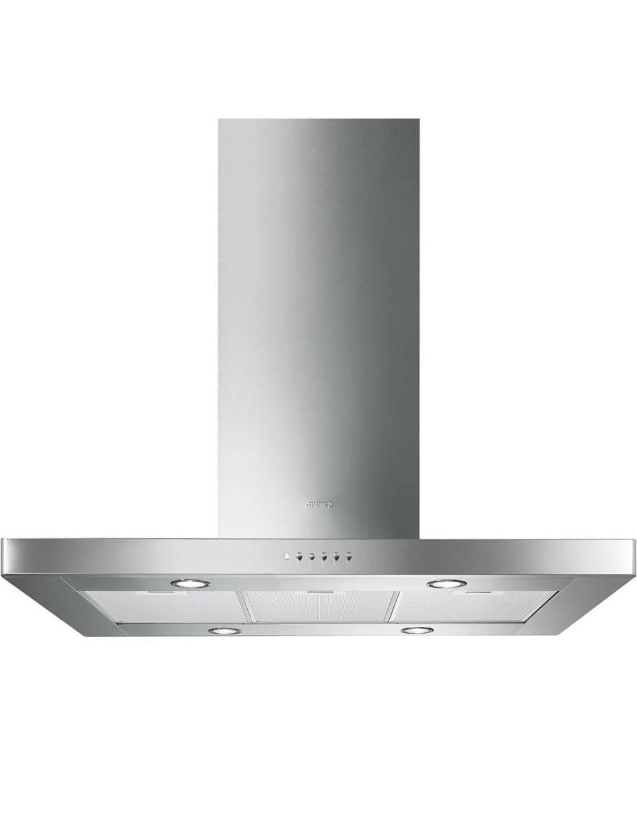 Smeg 90 Cm Island Cooker Hood, Stainless Steel Ki90xe