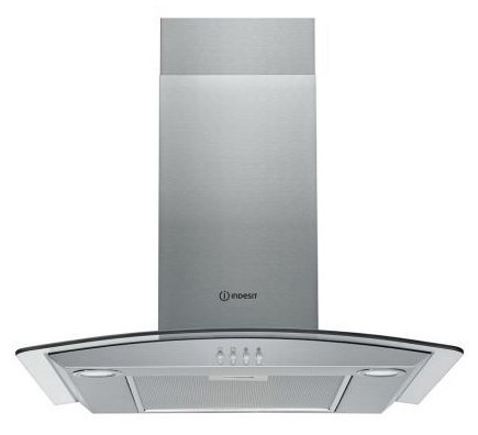 Indesit Ihgc65lmx 60Cm Chimney Cooker Hood Stainless Steel