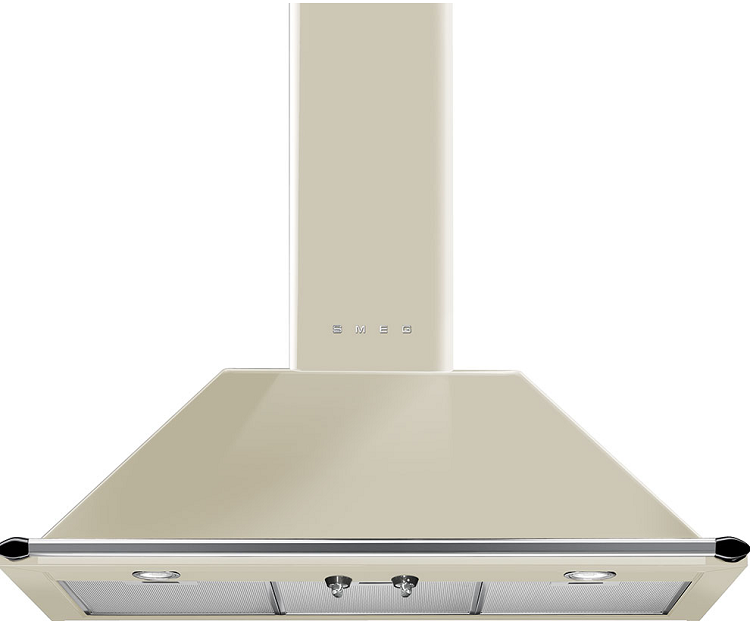 Smeg Cream Kt90pe 90Cm Victoria Traditional Chimney Hood