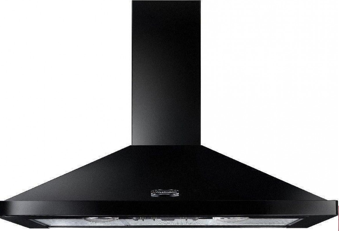 Rangemaster Black 90Cm Chimney Hood Leihdc90bc