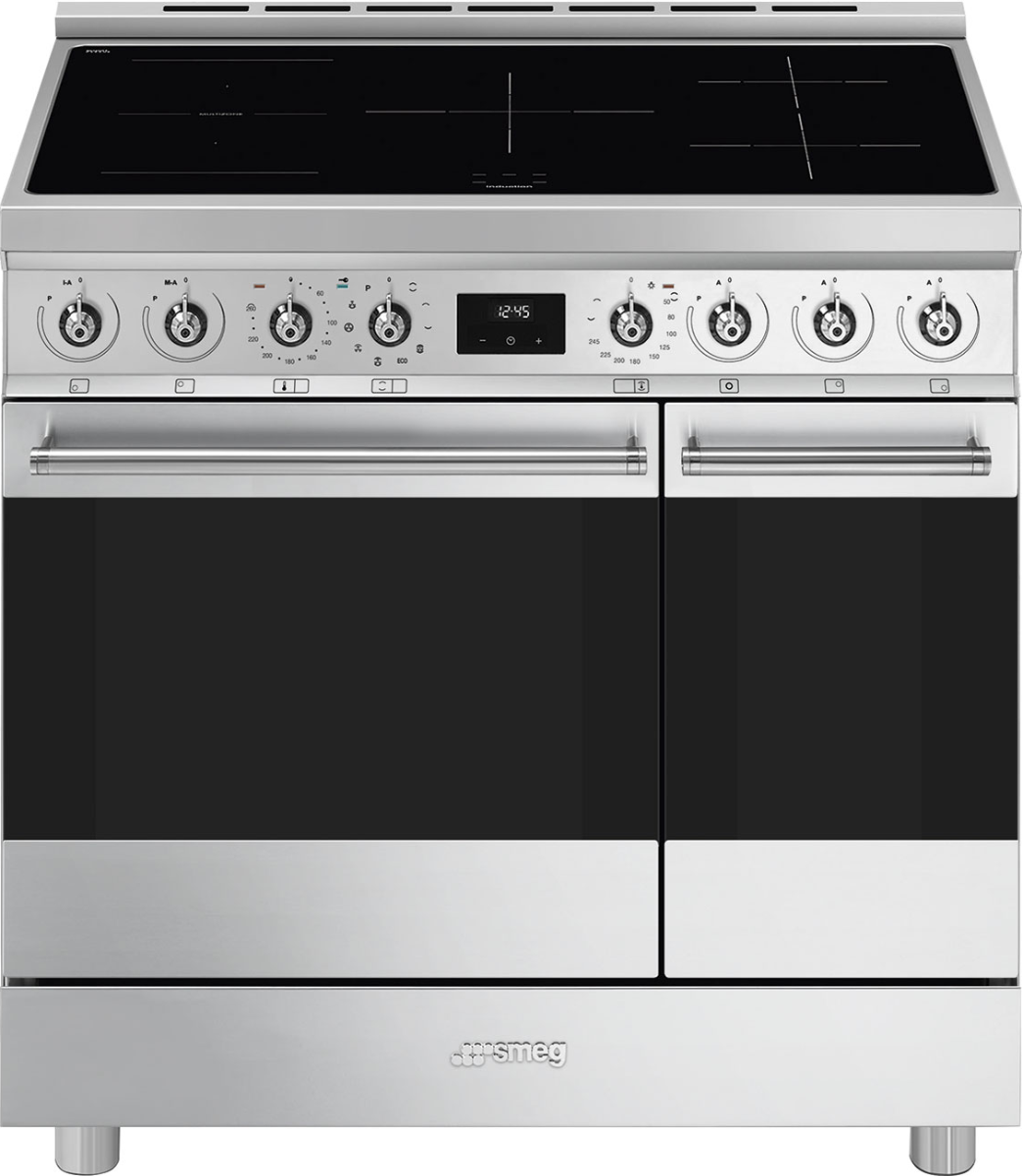 Smeg C92ipx2 90 Cm Electric Induction Range Cooker - Stainless Steel