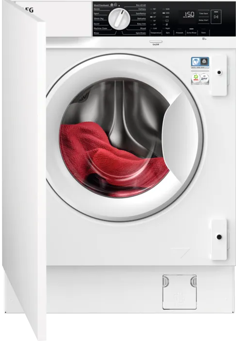 Aeg White Lfx6g7434bi 6000 Integrated 7Kg 1400Rpm Prosense Washing Machine In