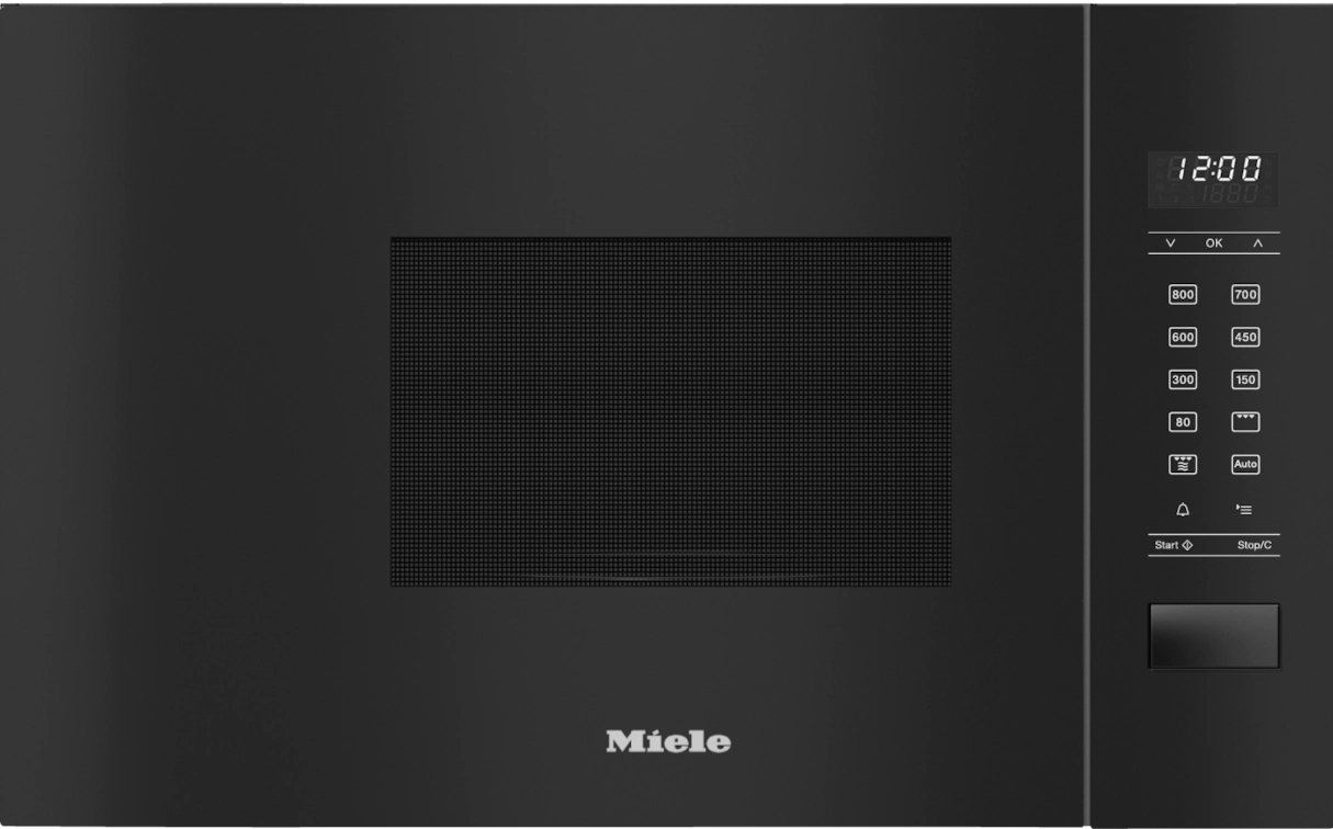 Miele ContourLine M2234SC 17L Built-In Microwave with Grill - Obsidian Black ContourLine M2234SC Obsidian Black - Image 6