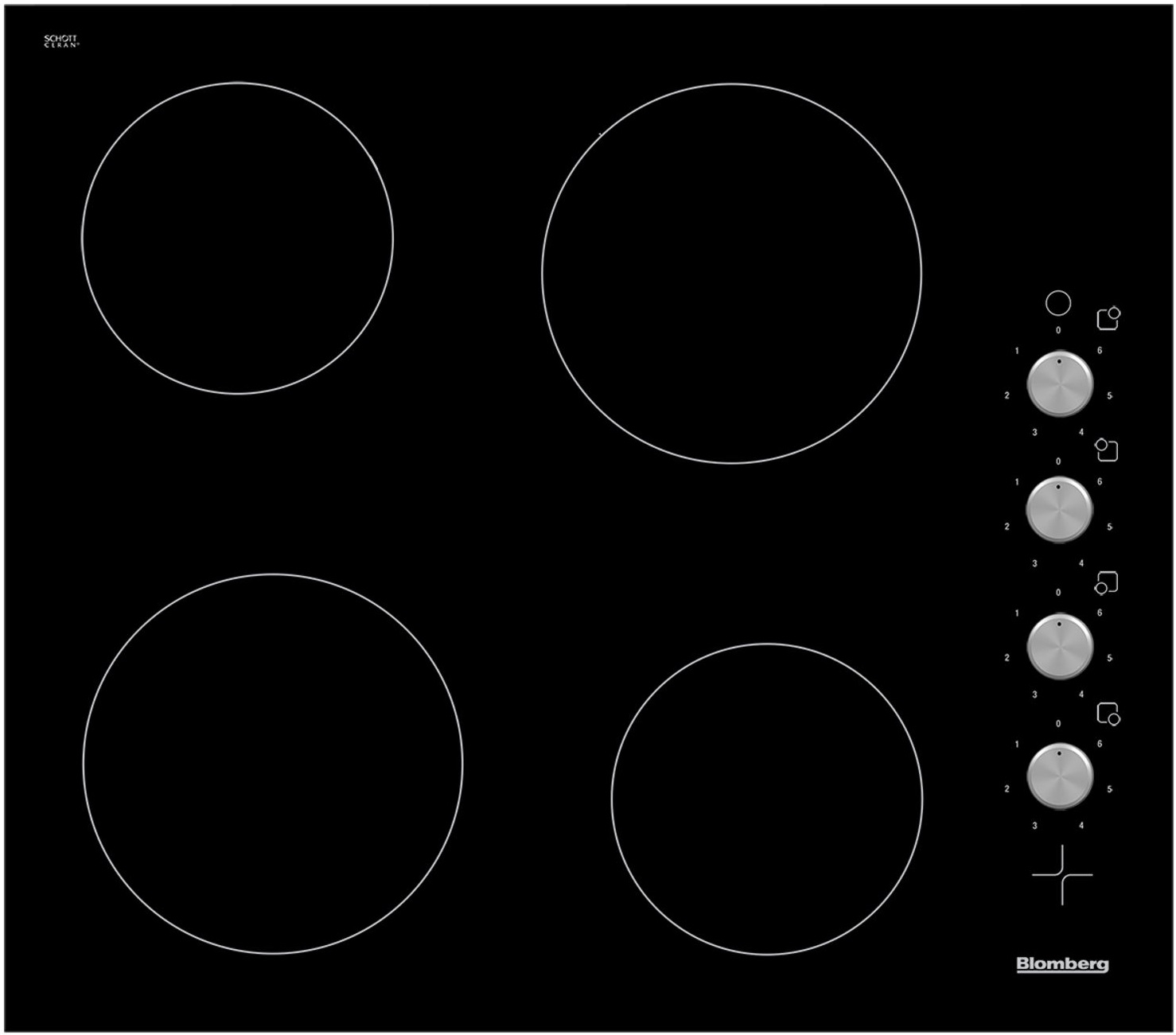 Blomberg Black Electric Hob Mkn24001