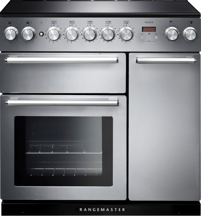Rangemaster Nexus 90Cm Induction Range Cooker Stainless Steel Nex90eiss/C