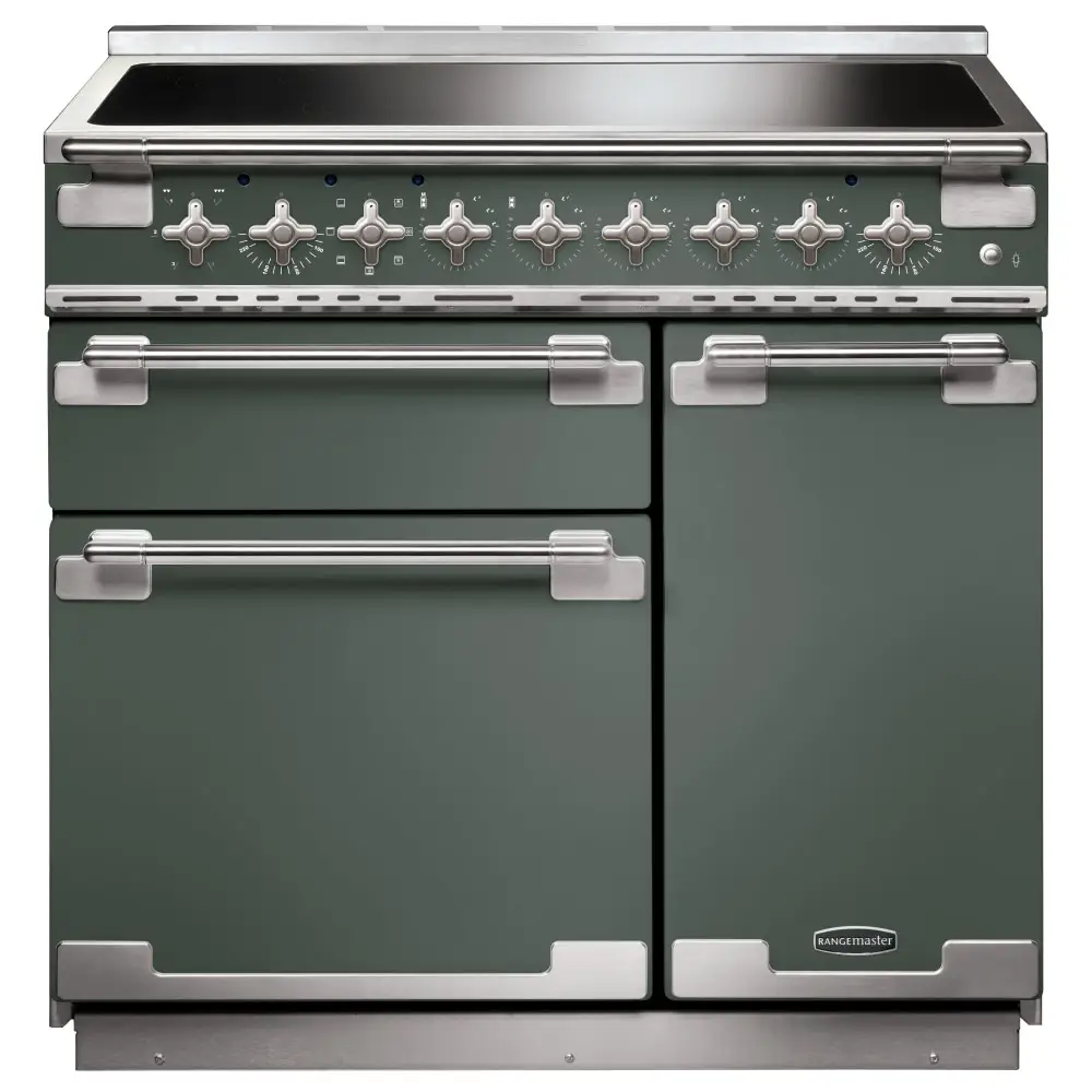 Rangemaster Green Els90eimg/ Elise 90 Induction Range Cooker Mineral