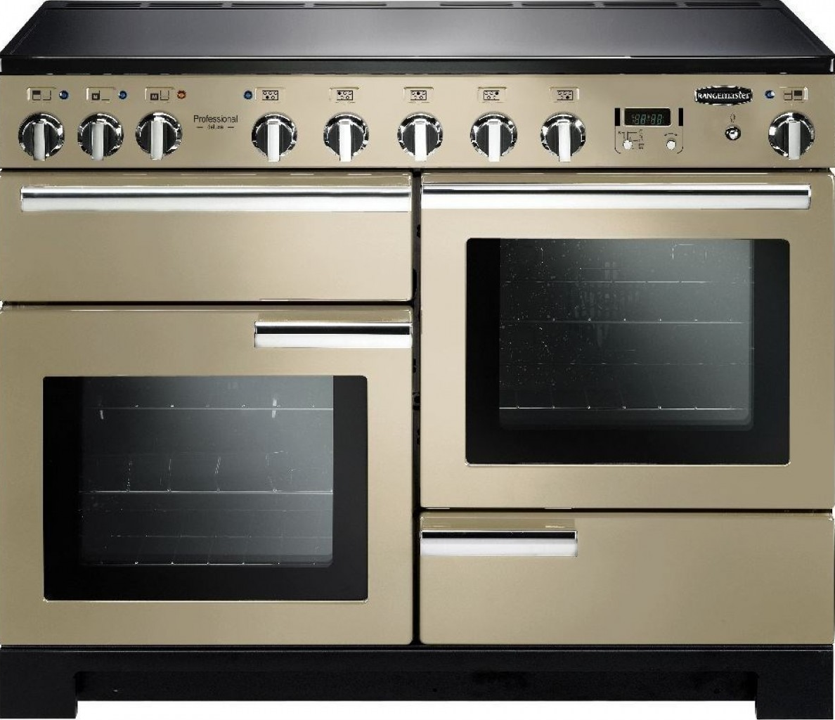 Rangemaster Cream Professional Deluxe 110 Induction And Chrome Pdl110eicr/C