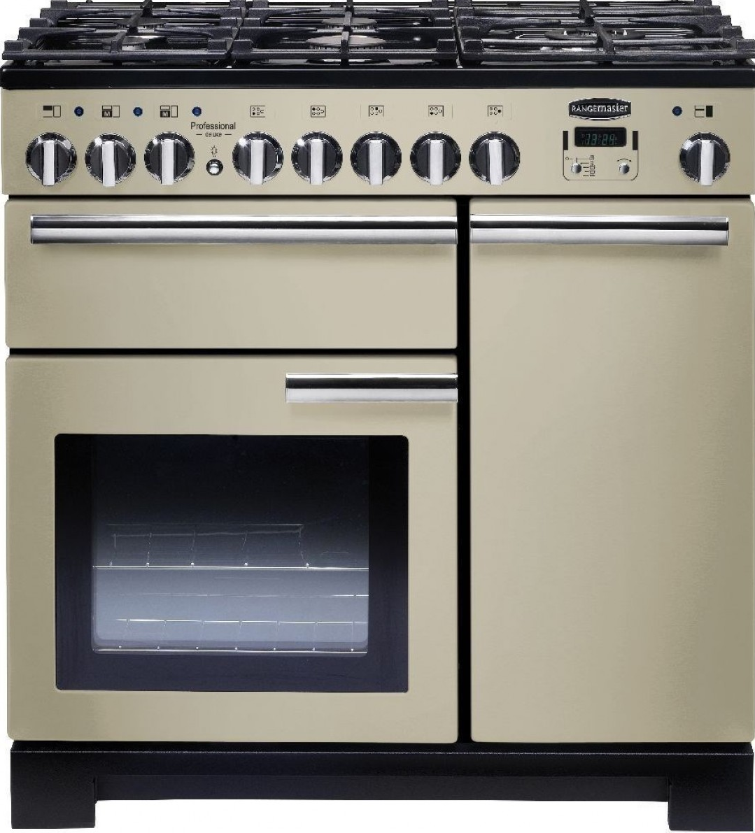 Rangemaster Cream Professional Deluxe 90 And Chrome Pdl90dffcr/C