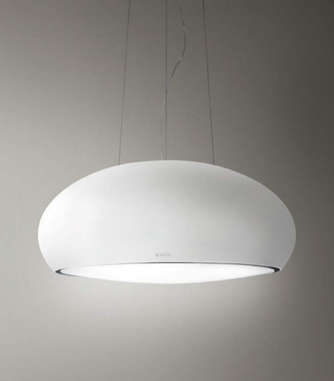 Elica White Pearl Island Hood