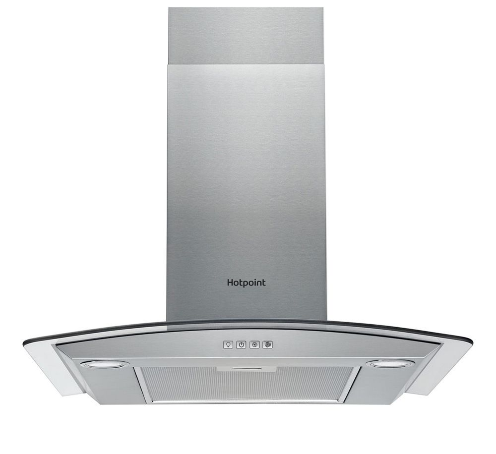 Hotpoint Phgc64flmx 60Cm Chimney Cooker Hood Stainless Steel