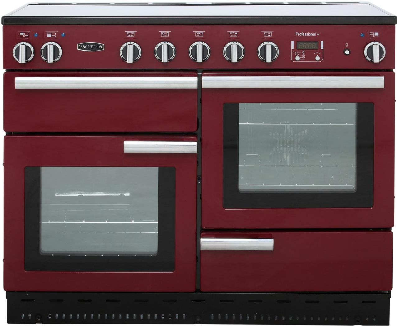Rangemaster Professional Plus 110 Induction Cranberry And Chrome Prop110eicy/C