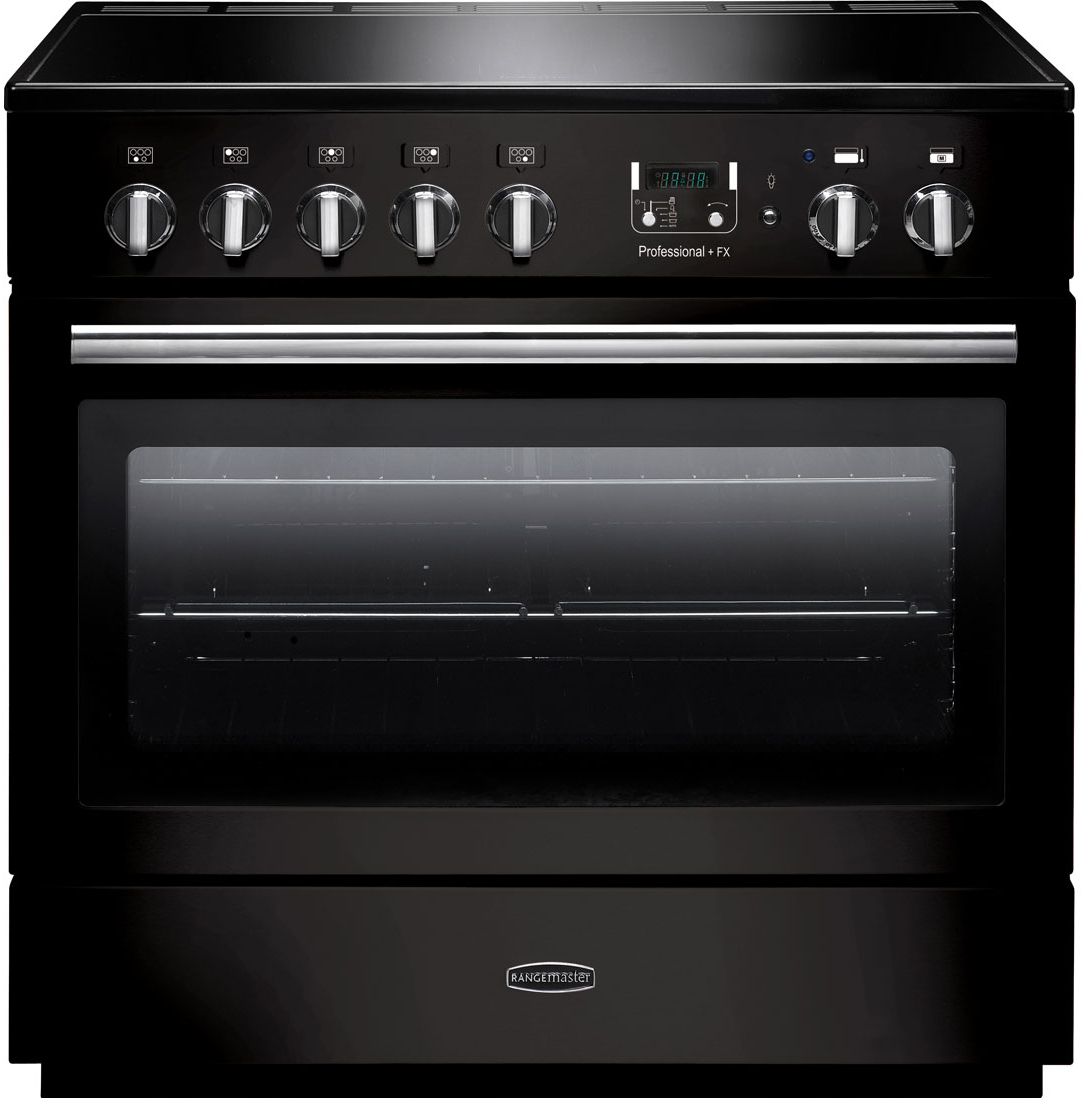 Rangemaster Black Professional Plus Fx 90 Induction And Chrome Prop90fxeigb/C
