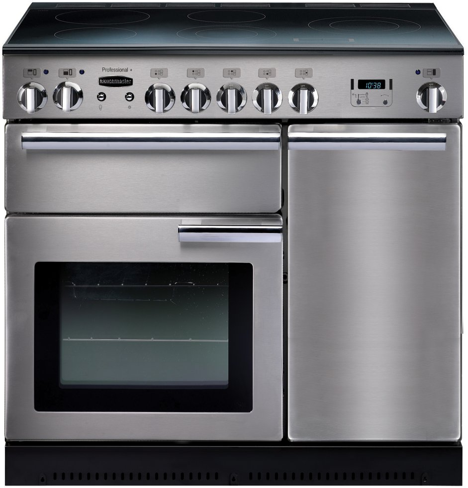 Rangemaster Professional Deluxe 90 Induction Stainless Steel And Chrome Pdl90eiss/C