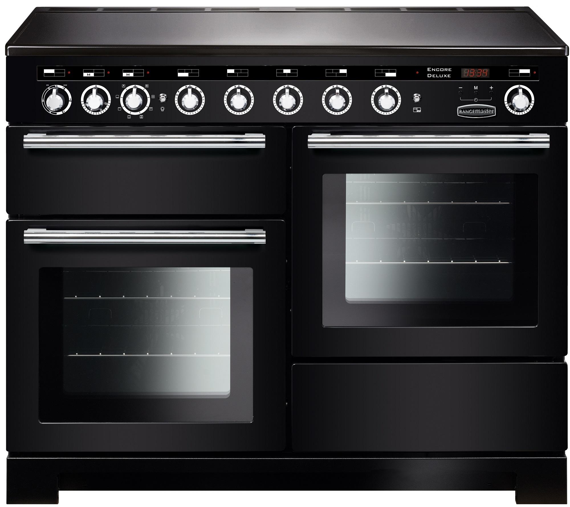 Rangemaster Black Encore Deluxe 110Cm Range Cooker Edl110eibl/C