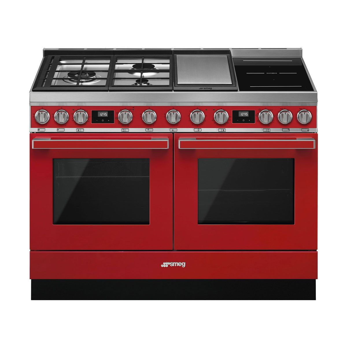 Smeg Red Cpf120igmpr 120Cm Portofino Dual Fuel Range Cooker